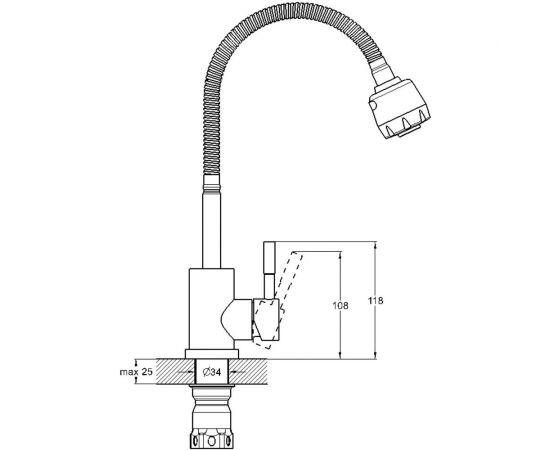 Смеситель для кухни Solone EZA4-A090 – изображение 2