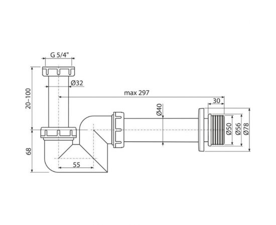 Сифон Ravak для биде белый DN 41 X01560 – изображение 2