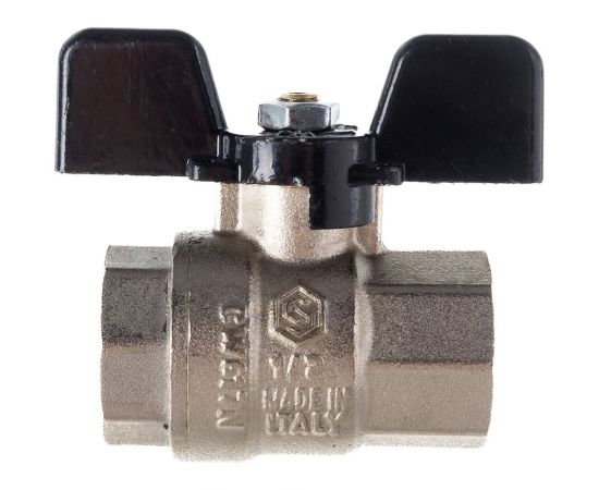 Шаровой полнопроходной кран STOUT ВР/ВР, ручка бабочка 1/2 SVB-0002-000015 – изображение 2