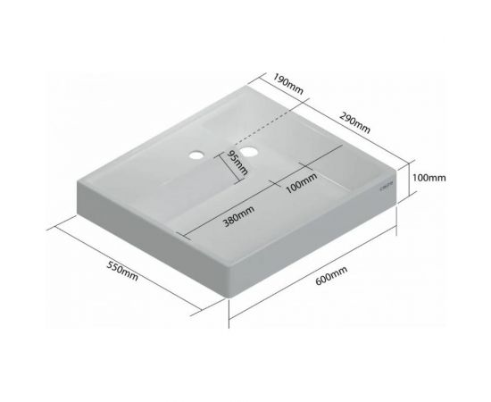 Умывальник над стиральной машиной СаНта Юпитер 60х55 с кронштейнами 900130 – изображение 2