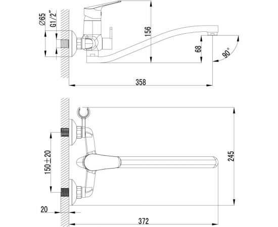 Универсальный смеситель Lemark Partner LM6553C – изображение 2