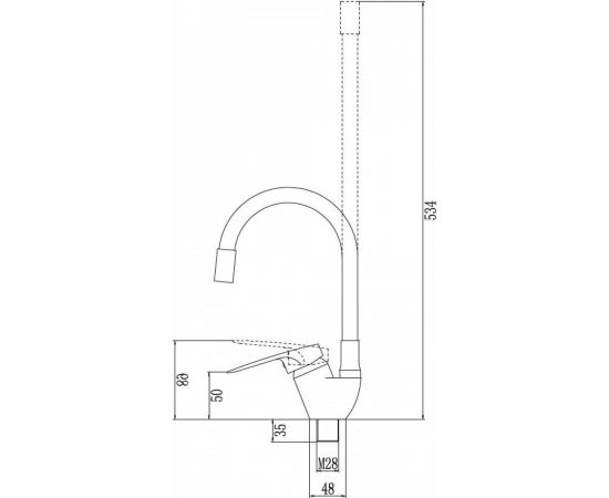 Смеситель для кухонной мойки Fmark FM4104-01 черный 23316 – изображение 2