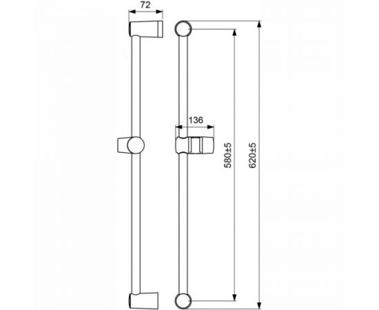 Штанга для душа S VIDIMA Видима Фреш BA196AA – изображение 2