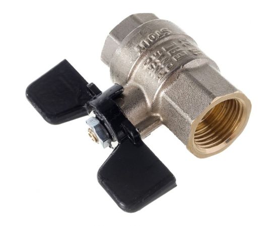 Шаровой полнопроходной кран STOUT ВР/ВР, ручка бабочка 1/2 SVB-0002-000015 – изображение 3