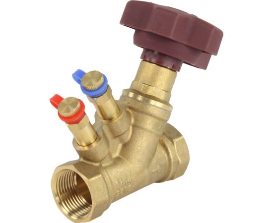 Балансировочный латунный клапан DN.ru КБЛР-025-16 усиленный Ду25 Ру16, L=91 мм, муфтовый D080-00504 – изображение 3