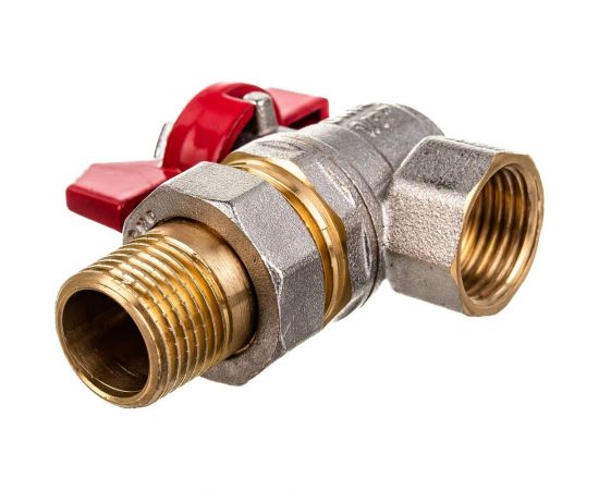 Шаровой кран Terma RED 1/2 угловой с американка 26153 – изображение 3