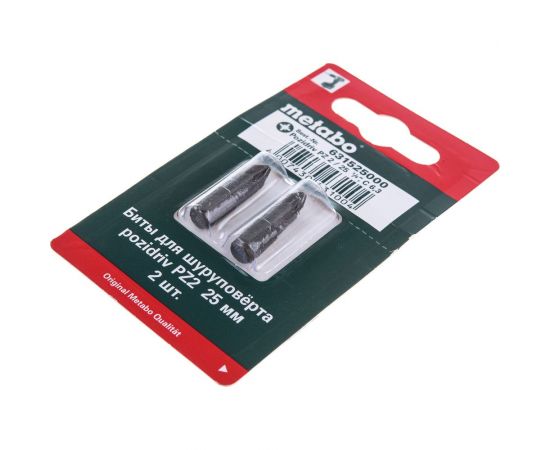 Бита Torsion 2 шт. (25 мм; Pz2) Metabo 631525000 – изображение 4