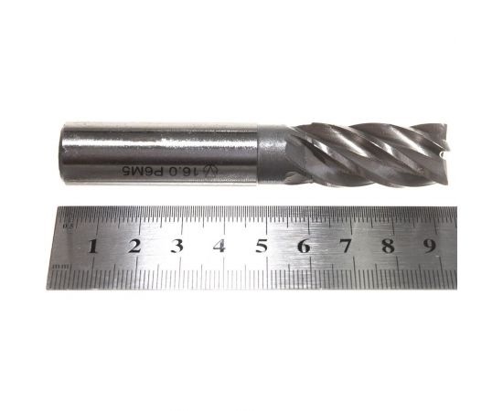 Фреза концевая (16х92х32 мм; Р6М5; 5 перая; ц/х) GRIFF a300059 – изображение 5