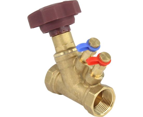 Балансировочный латунный клапан DN.ru КБЛР-025-16 усиленный Ду25 Ру16, L=91 мм, муфтовый D080-00504 – изображение 5