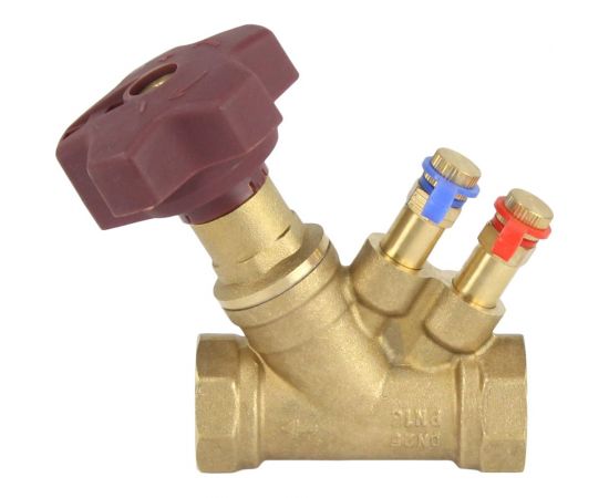 Балансировочный латунный клапан DN.ru КБЛР-025-16 усиленный Ду25 Ру16, L=91 мм, муфтовый D080-00504 – изображение 6