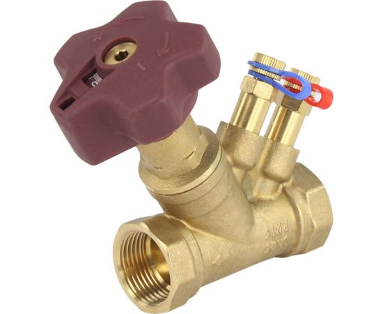 Балансировочный латунный клапан DN.ru КБЛР-025-16 усиленный Ду25 Ру16, L=91 мм, муфтовый D080-00504 – изображение 7