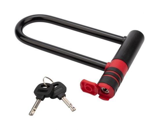 U-образный замок для велосипедов и колясок Четыре сезона 15x21 см, черный 79-0400 