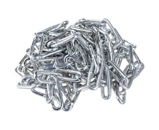 Сварная цепь Стройметиз М6 DIN 763 длиннозвенная 5 м пакет 416625 