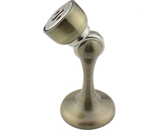 Ограничитель двери СКОБЯНОЙ с магнитом, настенный, бронза 007694 