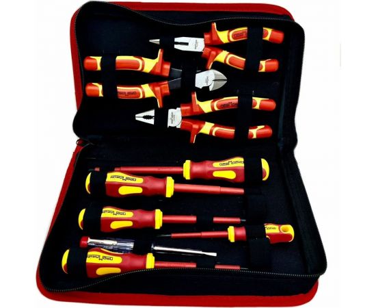 Набор диэлектрического инструмента до 1000В, 9 предметов, в кофре ПЛ071201_z022 