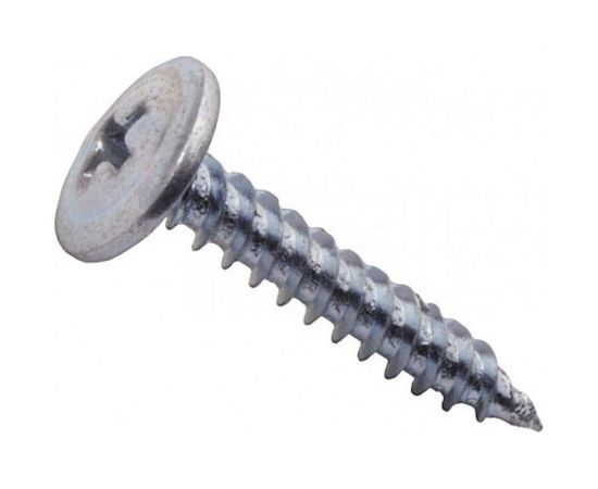 Саморез ВИРТУОЗ 4,2х16 полусферическая головка с прессшайбой, цинк, острый 700 шт 550-23292 