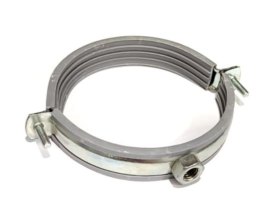 Металлический сантехнический хомут с резиновым уплотнением Хоммет 4"" (105-115 мм), М8 GRUS004 