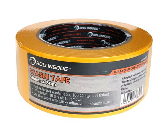 Малярная лента для четких границ Rollingdog Washi Tape 48 мм, 50 м 80855 