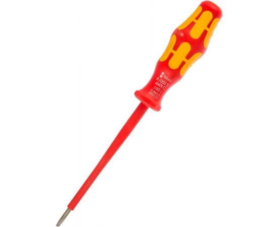 Отвёртка диэлектрическая Wera, VDE, SL 0.6х3.5х100 мм, WE-006110 