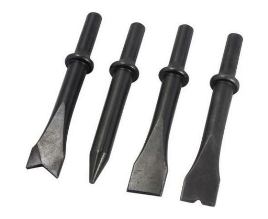Набор разнопрофильных зубил Forsage 4 предмета (круглая посадка d 10 мм, длина - 125 мм) 50336 F-RP7002-4 