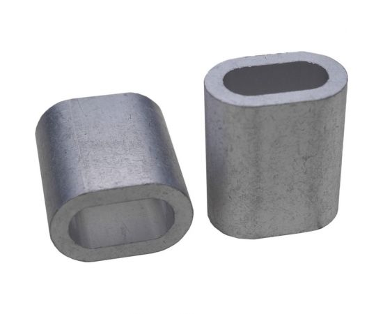 Алюминиевый зажим для стальных канатов BEFAST din 3093, 2 мм, 10 шт. ZAL0210S 