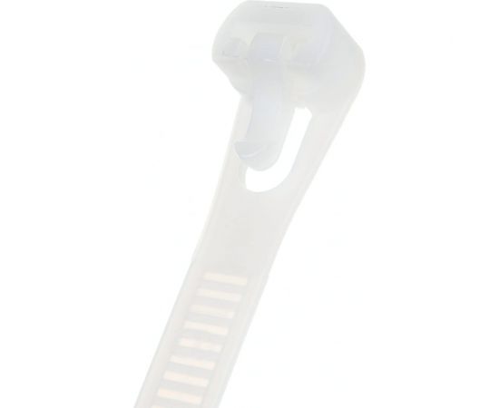 Нейлоновые разъемные стяжки FORTISFLEX КСР 7.5х250 белый 100 штук 61032 – изображение 2