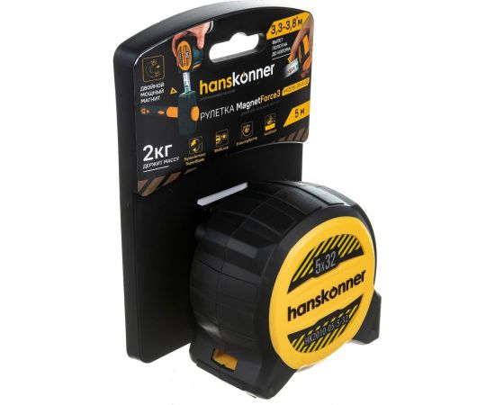 Рулетка Hanskonner 5x32 HK2010-05-5-32 – изображение 2