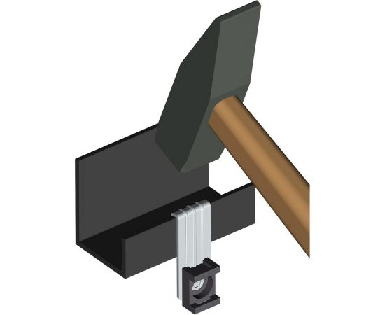 Вертикальный балочный зажим УМС 1-5 мм под нейлоновую стяжку 25 шт. VBZ-1-5-S – изображение 2