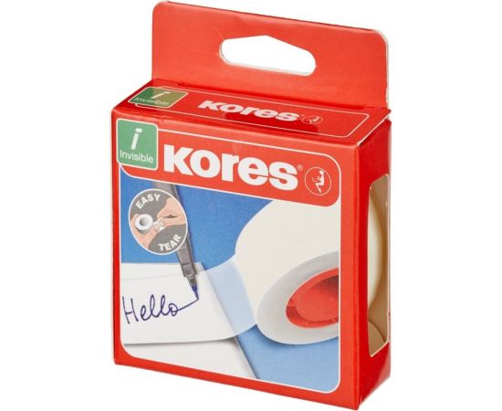 Невидимая канцелярская клейкая лента Kores 19х33 26424 – изображение 2