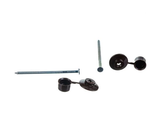 Гвозди для ондулина Стройбат оц.80 мм с пл.шляпкой, коричневый 100 шт 252580 – изображение 3