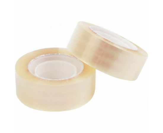 Клейкие ленты BRAUBERG 19 мм х 33 м, канцелярские, комплект 12 шт., прозрачные 223125 – изображение 3