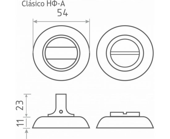 Накладка под фиксатор НОРА-М НФ-А старая медь 7964 – изображение 3