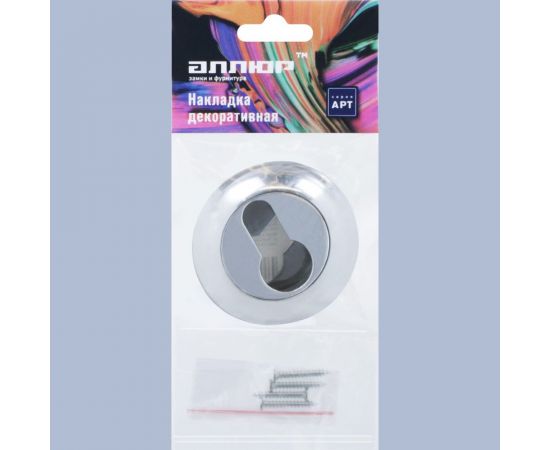 Накладка для цилиндрового механизма Аллюр CP3222 хром 11204 – изображение 3