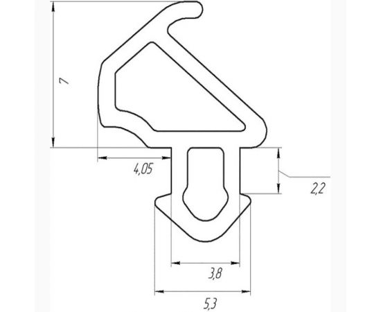 Уплотнитель KOMFORT Москитные системы для окон и дверей ПВХ 228 усиленный 10м УП00603 – изображение 3