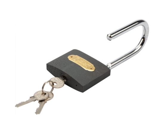 Навесной замок ЧЕТЫРЕ СЕЗОНА Чугун 75 мм, длинная дужка 79-0027 – изображение 4