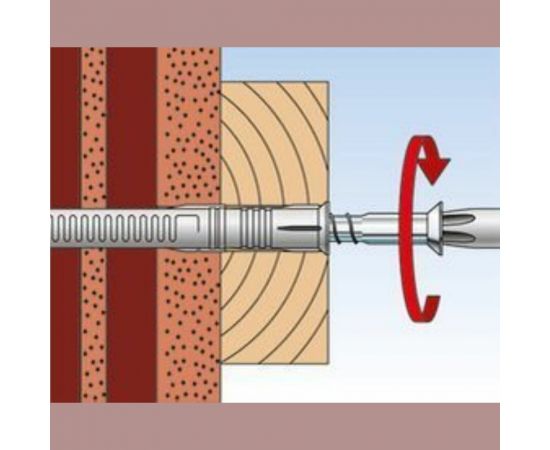 Универсальный фасадный дюбель с шурупом Fischer FUR 10 x 80 T пакет 127116 – изображение 4