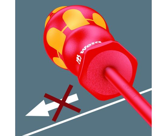 Отвёртка диэлектрическая Wera, VDE, SL 0.6х3.5х100 мм, WE-006110 – изображение 5
