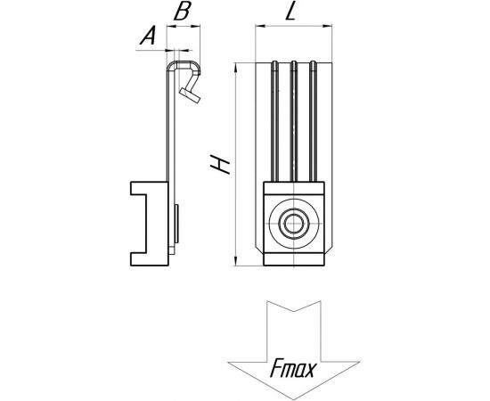 Вертикальный балочный зажим УМС 1-5 мм под нейлоновую стяжку 25 шт. VBZ-1-5-S – изображение 5