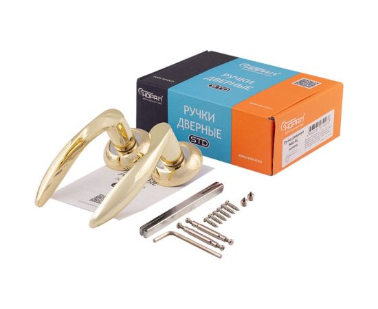 Дверная ручка НОРА-М 94А AL золото 15912 – изображение 5