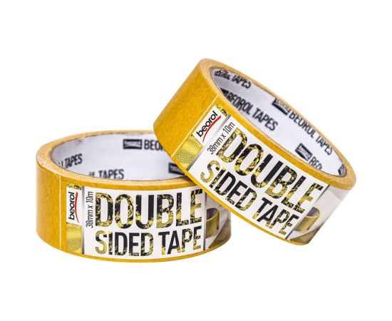 Двусторонняя клейкая лента BEOROL 38 мм х 10 м 206362 