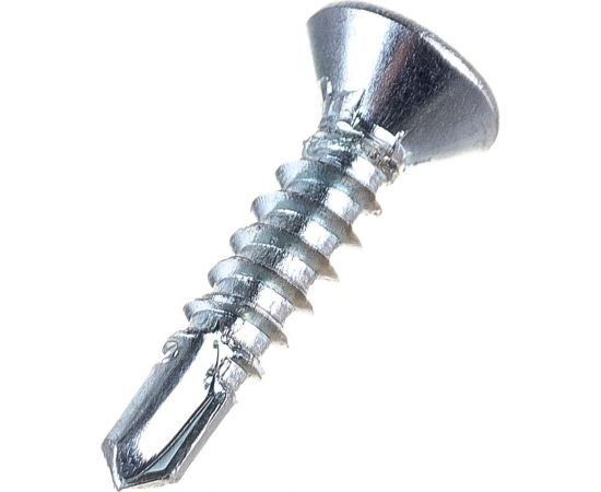 Саморез ZAMETAL 3,5х16 со сверлом и потайной головкой, DIN 7504Р, оц., 1000 шт ZA082174 