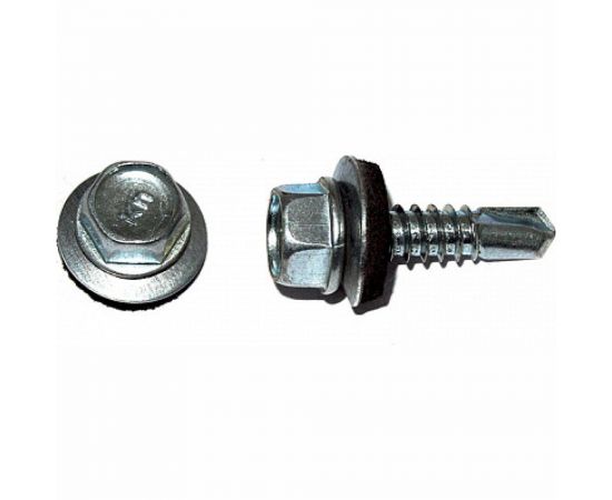 Кровельный саморез КРЕП-КОМП цинк, с шайбой EPDM, 6.3х19 250 шт ск6319ф 