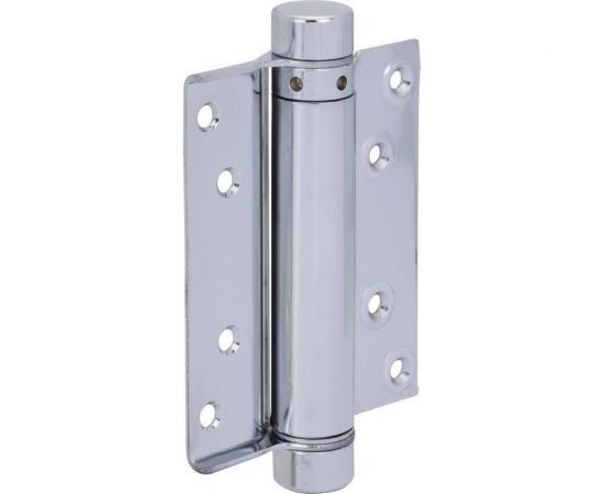 Барная пружинная петля одинарного действия ALDEGHI LUIGI SPA 100х37х33 мм, цвет: оцинкованная сталь, к-т: 2 шт + ключ с декоративными шурупами 103AZ100 