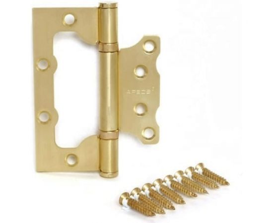 Петля накладная Apecs 100*75*2,5-B2-Steel-GM-Blister 18050 