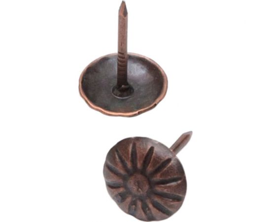 Декоративные гвозди СКОБЯНОЙ Орнамент, 50 г, медь 002743 