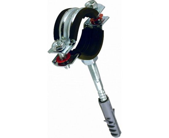 Металлорезиновый хомут с дюбелем и шурупом СТМ 2 60-64 мм CHSR0002 