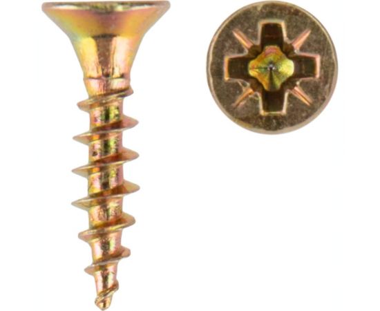 Универсальный саморез KRANZ 3,5x16, желтый цинк, 200 шт. KR-01-3311-001 