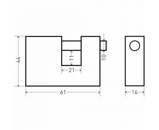 Навесной замок PALIDORE 103-60 98760218 – изображение 2