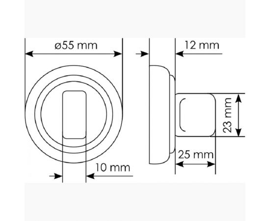 Сантехническая завертка MORELLI MH-WC-CLASSIC PC цвет- хром 9011405 – изображение 2