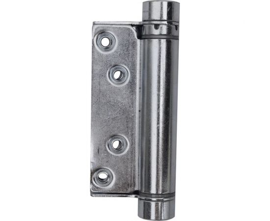 Барная пружинная петля одинарного действия ALDEGHI LUIGI SPA 100х37х33 мм, цвет: оцинкованная сталь, к-т: 2 шт + ключ с декоративными шурупами 103AZ100 – изображение 2